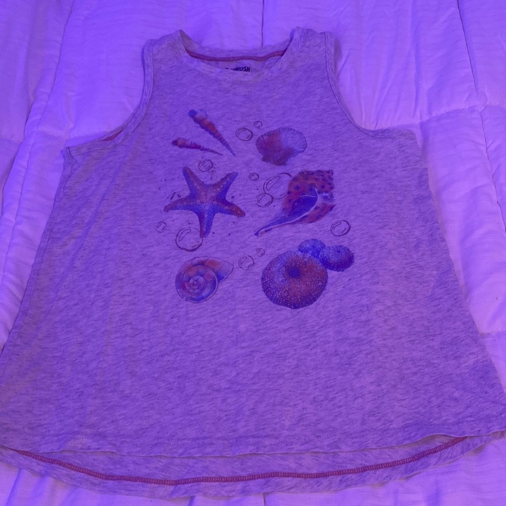 Girls sea shell tank top